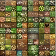 CROP CIRCLES BLOTTER ART perforated sheet paper psychedelic art