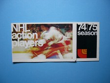 1974/75 LOBLAW'S NHL ACTION PLAYERS HOCKEY STAMP PANEL UNOPENED DANNY GRANT