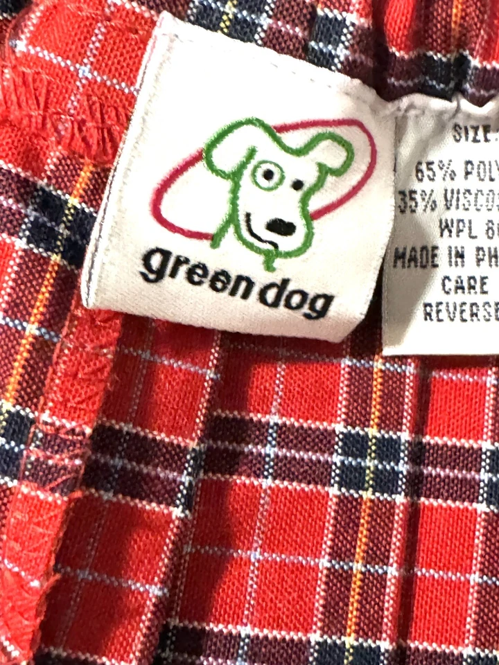 格子红色裙子尺寸 5 女孩 Greendog 假日圣诞学校打褶 — 第 4/4 张图片