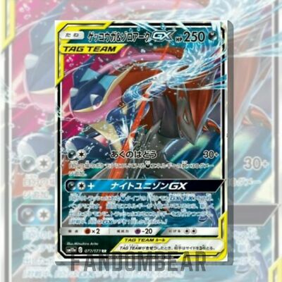 Greninja & Zoroark GX JAPANESE Tag Team Card Tag All Stars 072/173