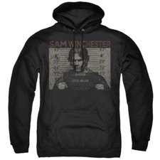 Supernatural Hoodie Sam Winchester Mug Shot Black Hoody