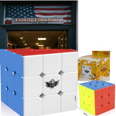 Ergonomic 3x3 Speed Cube Magic Puzzle - Tension Adjustable & Lightweight