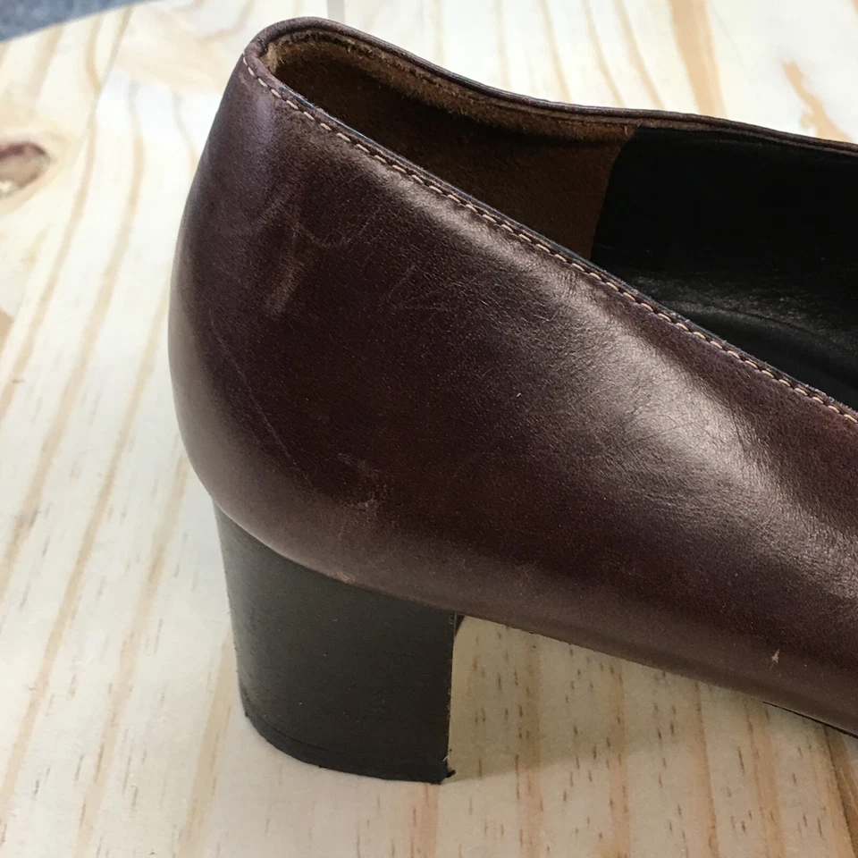 Zapatos Paul Green Para Mujer US10.5 UK8 Informales Sin Cordones Tacones Mocasín Cuero Marrón Foto 2 de 4