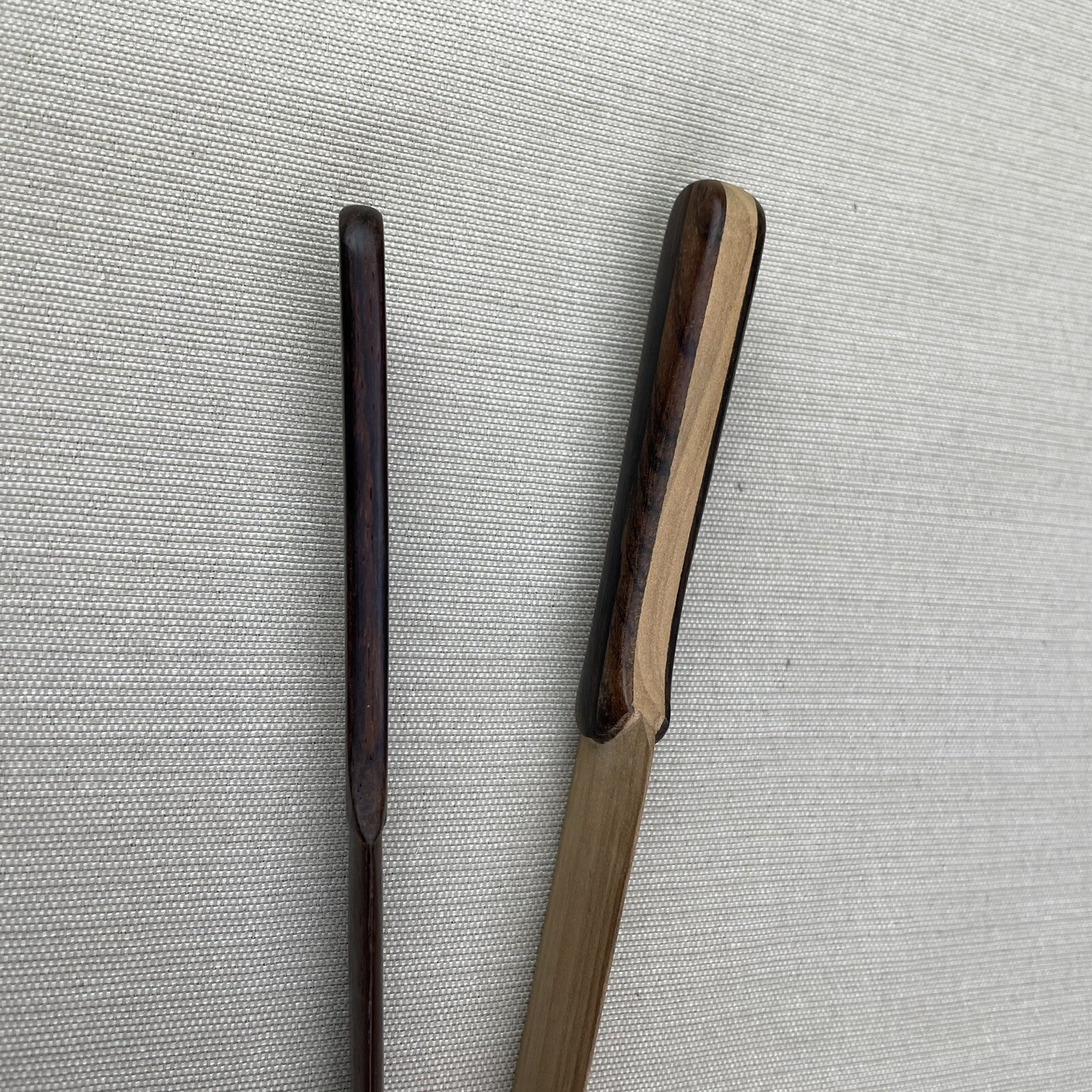 2 Vintage Hand Carved Wooden Letter Openers eBay