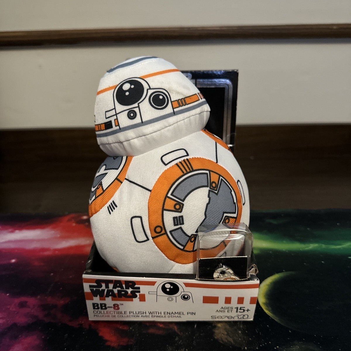 Star Wars D-O BB8 Stylized Inch Plush With Enamel Pin Sets