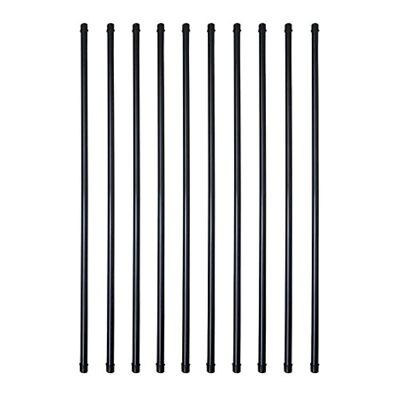 3/4 Inch Round x 32 Inch Length Staircase Deck Balusters Standard Plain Black...