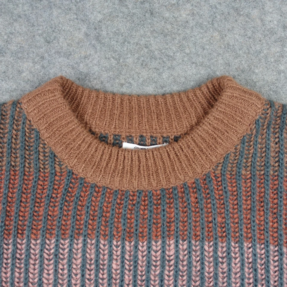 Suéter Oneill Mujer Mediano Marrón Rayas Ligero Cosby Pullover De Gran Tamaño Foto 2 de 4