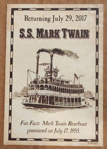 Juego de rompecabezas de 6 cartas de Disneyland Rivers of America 2017, Mark Twain fantástico y más - Imagen 3 de 8