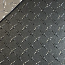 24" x 96" Charcoal Grey Aluminum Diamond Plate Sheet .025 in (1/40th) Thick