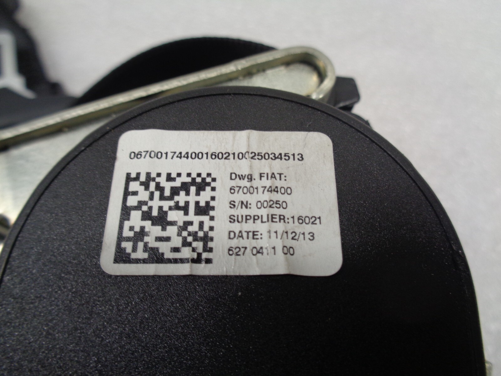 14-17 Maserati Ghibli Rear Center Seatbelt Seat Belt Retractor OEM AK2308337