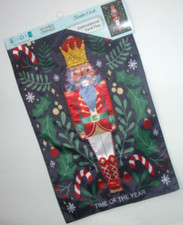 NEW Meadow Creek Decorative Applique Yard Flag Nutcracker Christmas Woman Owned