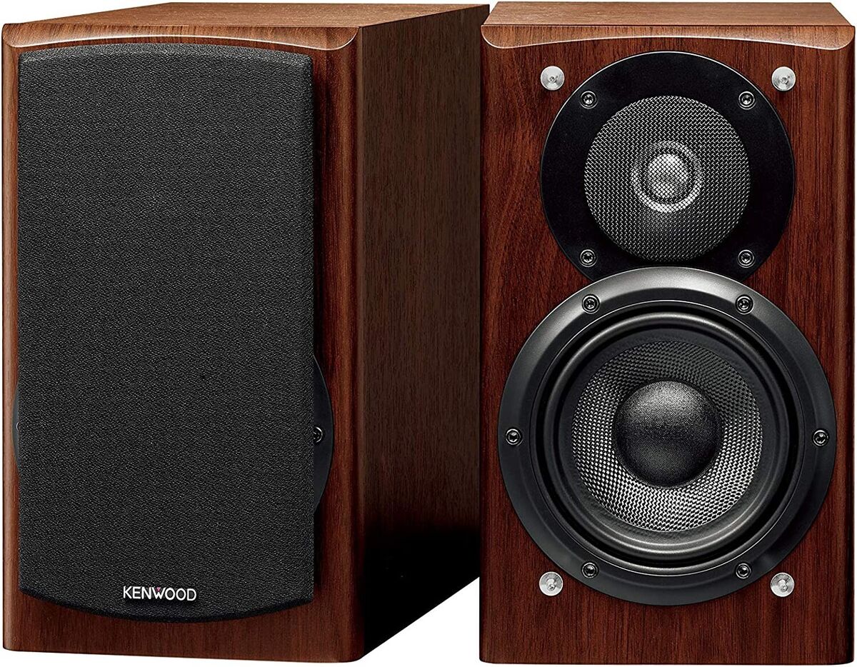Kenwood LS-K901-M 2-way Bookshelf Speakers Bass-Reflex High-res Wood Brown  Used