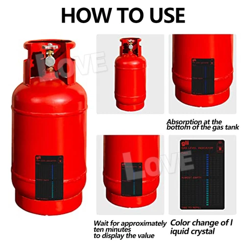2x Magnetic Gas Tank Level Indicator Bottle Level Gauge BBQ Camping Outdoor Home - Picture 6 of 9