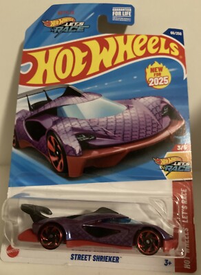 HTF 2025 Hot Wheels 66 LET S RACE STREET SHRIEKER ~ FREE USA SAME DAY BOX SHIP