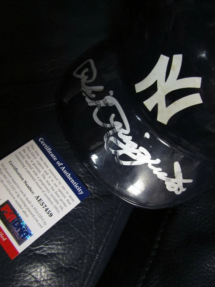 Phil Rizzuto AUTOGRAPHED Batting Helmet New York Yankees PSA certified  - Image 2 of 4