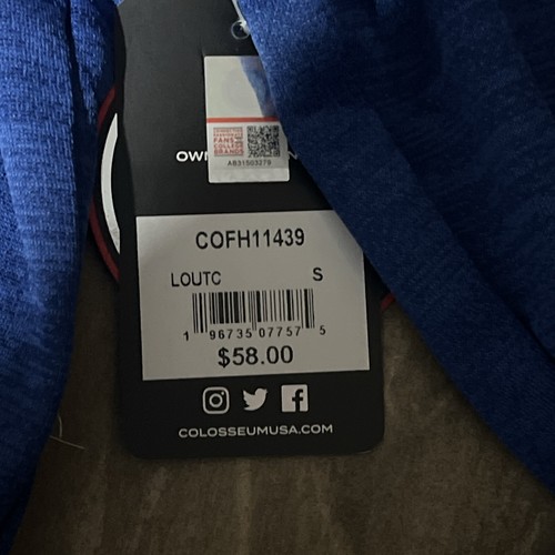 Louisiana Tech Bulldogs Blue Red Hoodie Mens Small Sweatshirt LA Tech Colosseum - Picture 5 of 7