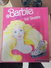 NIB Vintage Girl's Barbie Brookfield Hyde Mattel Ice Skates Shoes Size 1
