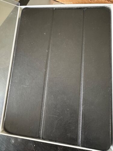 Genuine Apple iPad Air 2 Leather Smart Case Black MGTV2ZM/A - Imagen 1 de 2