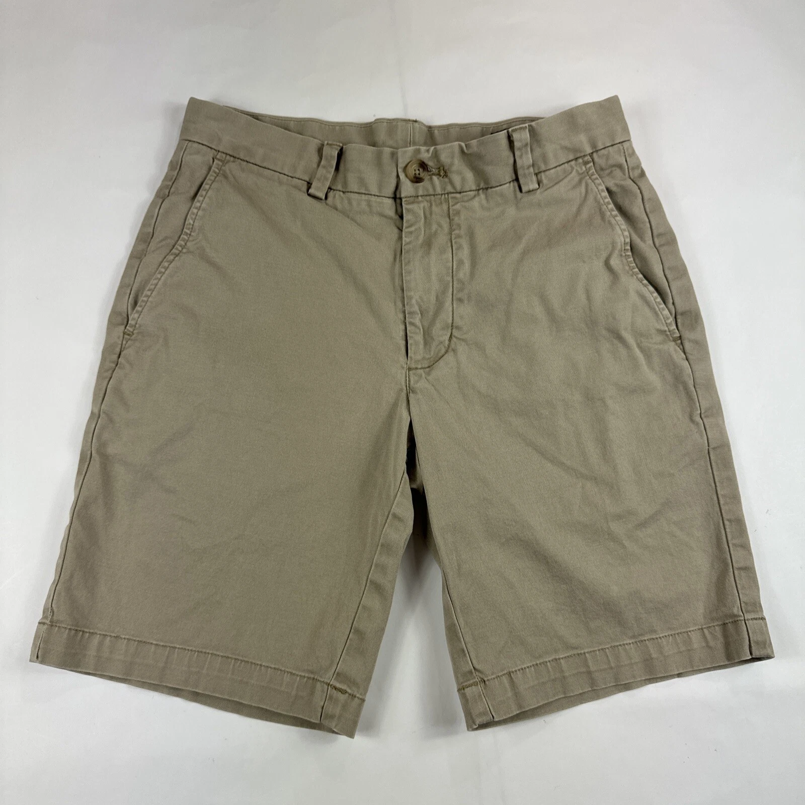 Vineyard Vines Khaki Breaker Shorts Mens 28 Beige Chino Trousers Preppy Summer