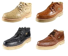 Men's Exotic Leather Shoes Authentic Full Ostrich Skin Zapato Casual Avestruz