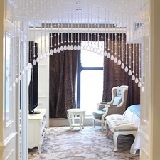 25 String Arched Crystal Door String Hanging Glass Beaded Curtains Beads Valance