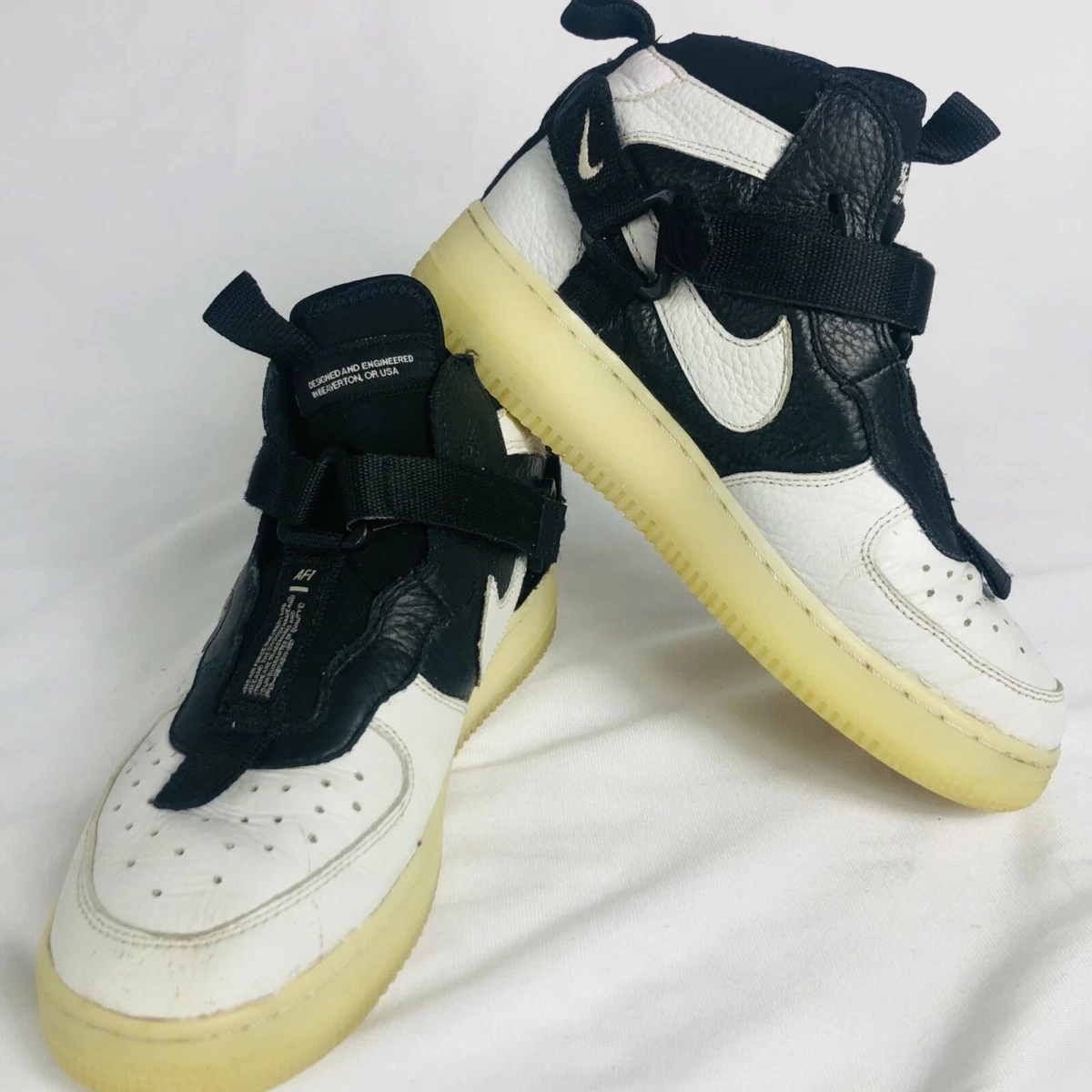 Nike Air Force 1 Mid Utility White Black (GS)