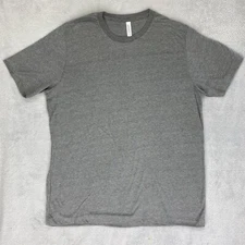 Set Of 10 BELLA+CANVAS Unisex Short Sleeve Crew Neck T-Shirt Light Gray Size XL