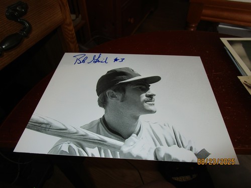 Bobby Grich Baltimore Orioles Signed 8X10 Baseball Photo from wire photo ..