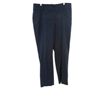 Ann Taylor Curvy Fit Navy Blue Straight Leg Dress Pants Womens Size 10 Office