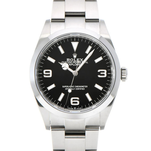 Rolex Explorer 36 124270 36mm Stainless Steel Black Wristwatch...