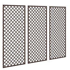 Outsunny Garden Trellis, Decorative Trellis Panels, Natural