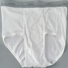 NOS Vintage 90s Hanes Men s Classic Briefs Gray Waistband Tighty Whities Size 36