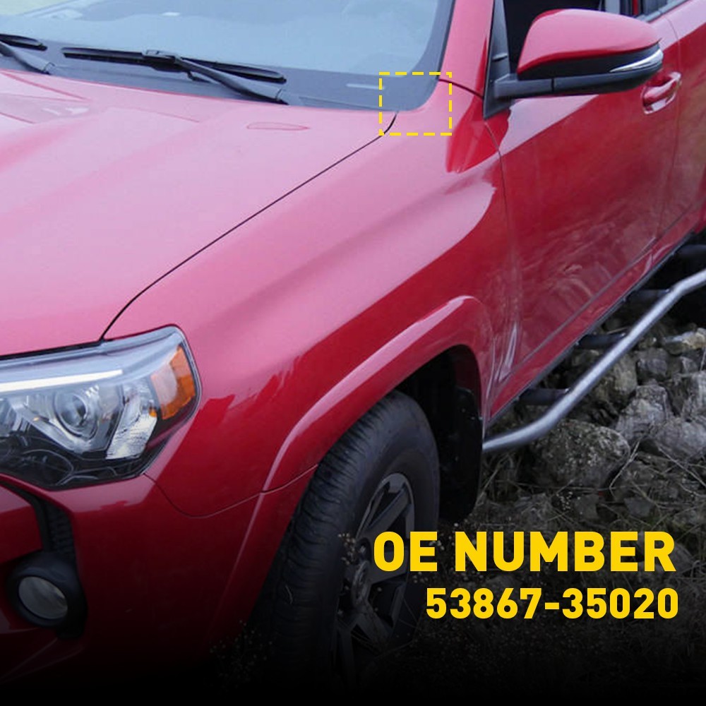 Fits For 2010-2023 Toyota 4Runner Left Driver Side Windshield Wiper Cowl End