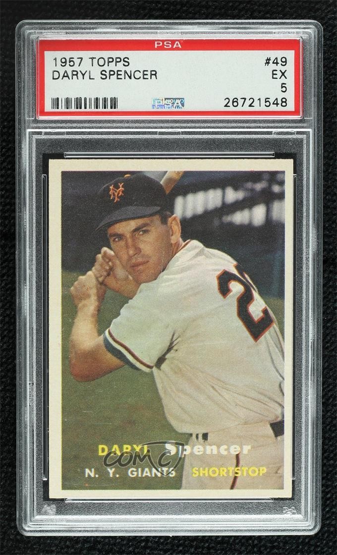 1957 Topps TOPPS #49 Daryl Spencer front
