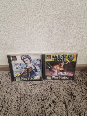 Ps1 Playstation Spiele Crime Killer, Ski Springen in OVP mit Anleitungen