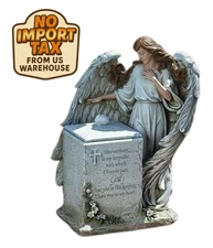 Joseph’s Studio Memorial Box With Angel Garden Collection Religious Statue Decor