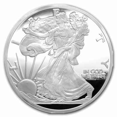 #ad 5 oz Silver Round Walking Liberty $530.85