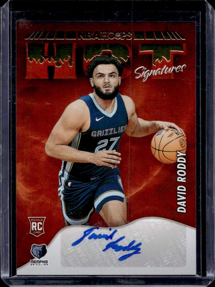 David Roddy 2022-23 Panini NBA Hoops #HSR-DRD Hot Signatures Rookie Auto