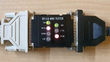 RS232 Mini Tester mit 2 Adaptern DB25 auf DB9