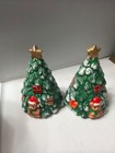 vintage brinn's christmas tree salt and pepper shakers — photo 1