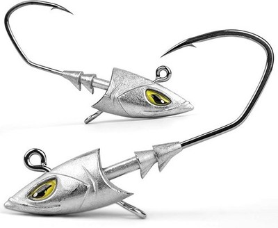 OJY DOIIIY Saltwater Jig Head, Fish Eye Swimbait Jighead