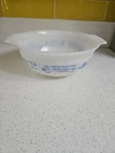 VINTAGE GLASBAKE Homemaker Measurements Mixing Bowl BLUE KITSCH VGC!