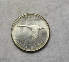 CANADA SILVER DOLLAR 1967 BU SILVER COIN ( stock# 58)