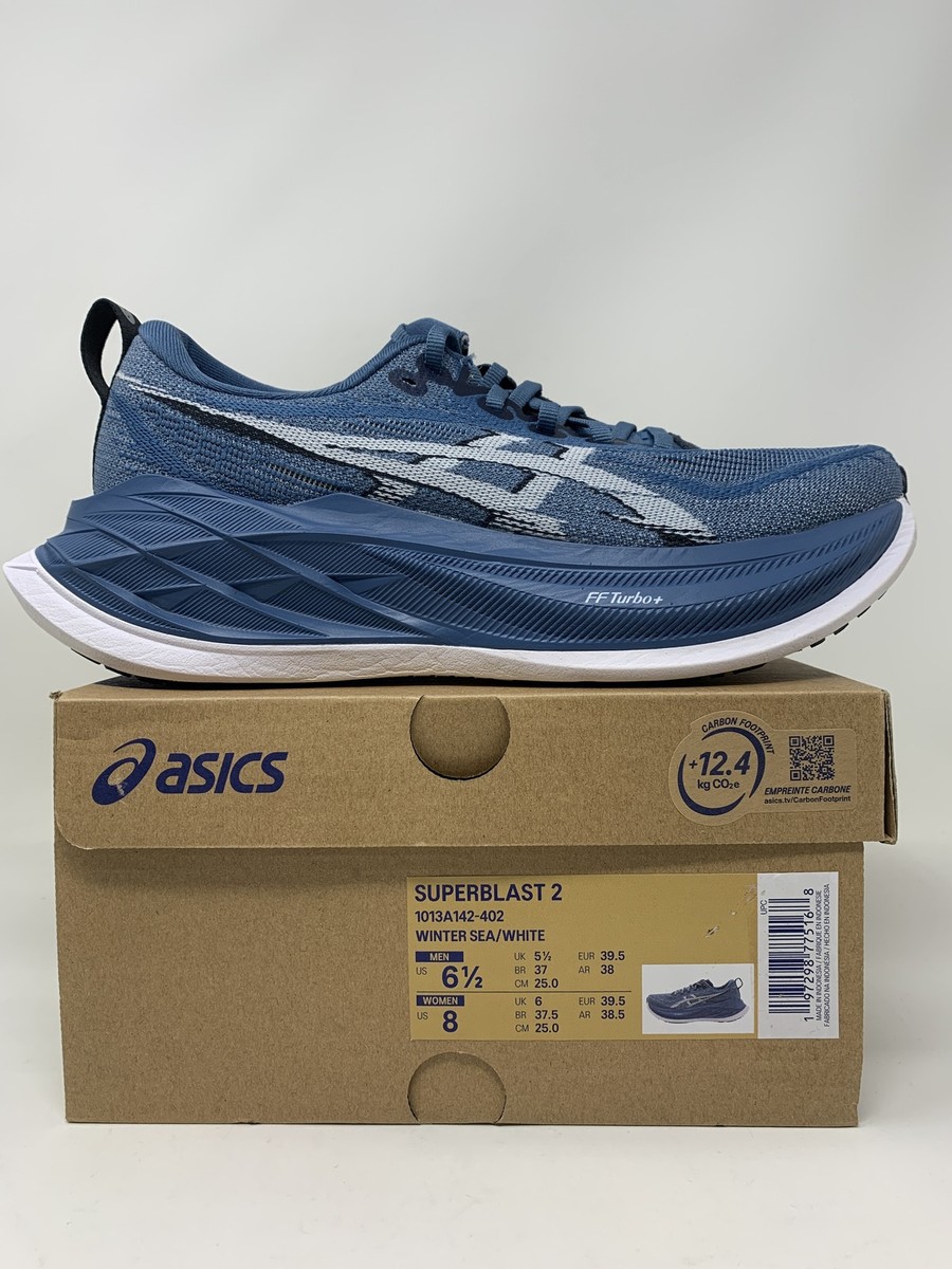 Women's Asics Superblast 2, Winter Sea/White, 8 B Medium US | eBay