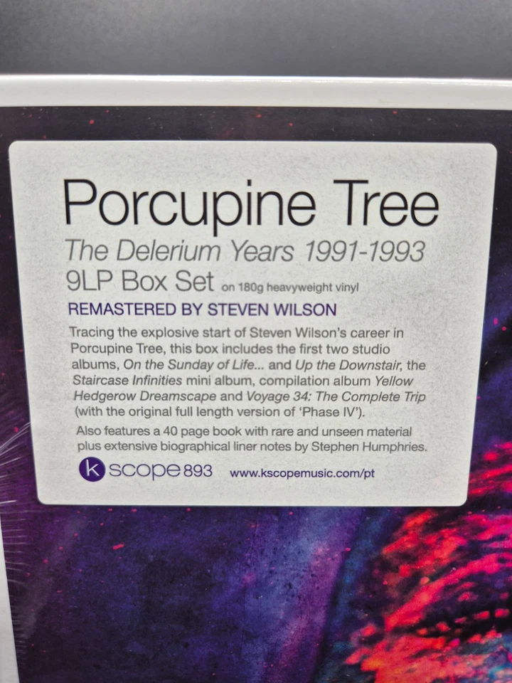 THE DELERIUM YEARS | PORCUPINE TREE | 9LP BOX SET | FACTORY SEALED | 1991-1993 - Image 3 of 4