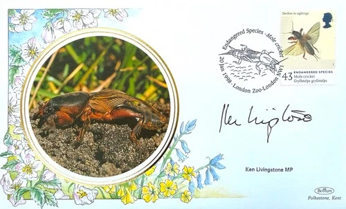 Ken Livingstone, London Zoo, Guaranteed Hand Signed 1998 FDC -  First Day Cover