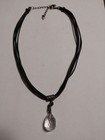 Silpada 925 silver , 2" quartz fauceted drop pendant necklace,5 strand... — photo 2