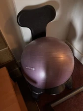 Gaiam Classic Balance Ball Chair , Purple good condition