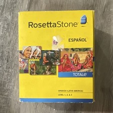 Rosetta Stone Spanish Latin America TOTALE Level 1, 2, 3 Language Course