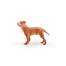 Pitbull Terrier Dog Animal Figure Toy PVC Wildlife Small Figurine Birthday Gifts